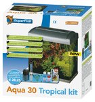 Superfish Aqua 30L Tropical Kit - silber-mit Beleuchtung 11W und Innenfilter 3,5W